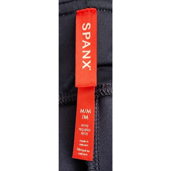 SPANX Women's Navy Blue High Waist Pull On Faux Suede Leggings Stretch Casual M - Picture 7 of 9